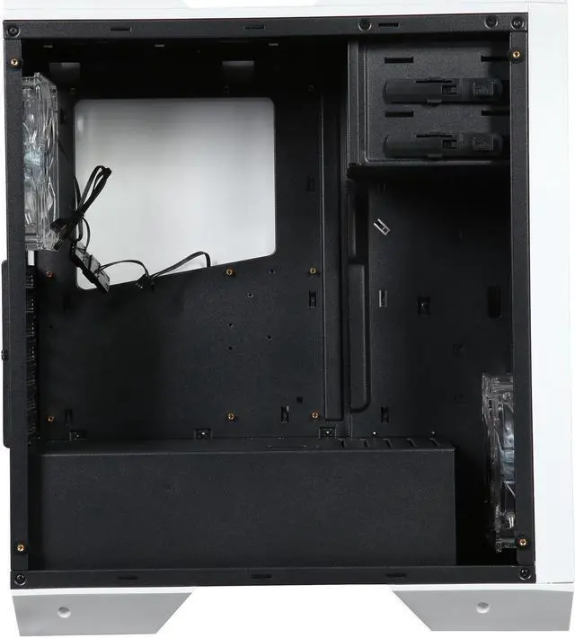 Alt view image 6 of 10 - RAIDMAX Monster II SE ATX-A08TW White Plastic/Steel/Tempered Glass ATX Mid Tower Computer Case