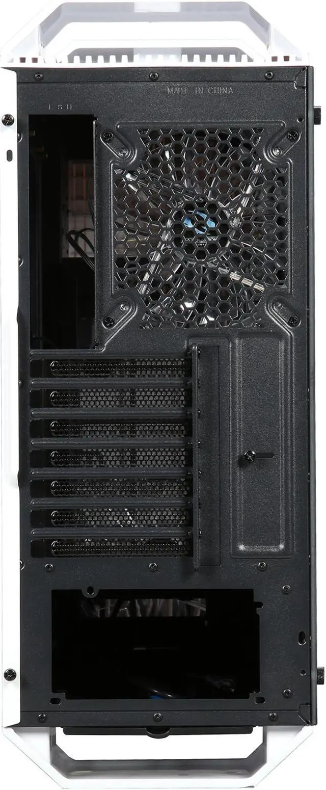 Alt view image 9 of 10 - RAIDMAX Monster II SE ATX-A08TW White Plastic/Steel/Tempered Glass ATX Mid Tower Computer Case