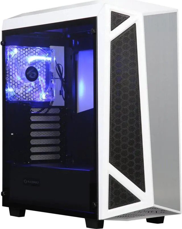 Alt view image 2 of 10 - RAIDMAX Sigma Sigma-TWS White Steel / Plastic / Tempered Glass ATX Tower Computer Case