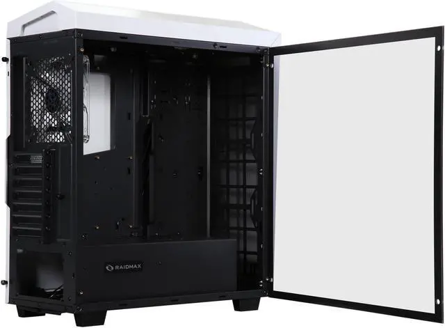 Alt view image 5 of 10 - RAIDMAX Sigma Sigma-TWS White Steel / Plastic / Tempered Glass ATX Tower Computer Case