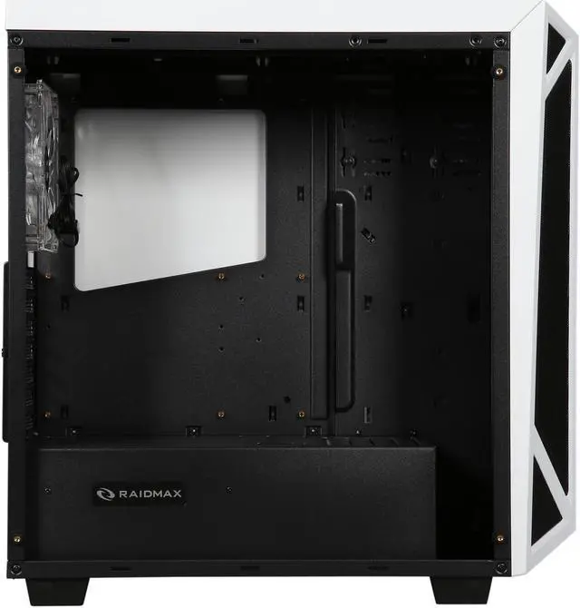 Alt view image 6 of 10 - RAIDMAX Sigma Sigma-TWS White Steel / Plastic / Tempered Glass ATX Tower Computer Case