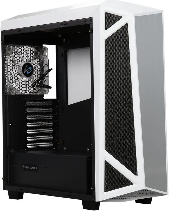 Alt view image 7 of 10 - RAIDMAX Sigma Sigma-TWS White Steel / Plastic / Tempered Glass ATX Tower Computer Case