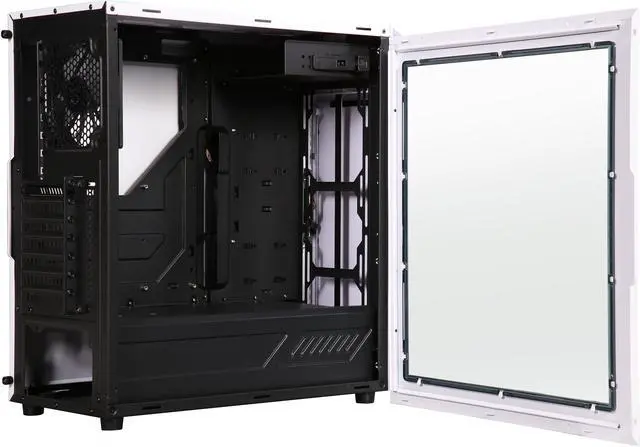 Alt view image 8 of 13 - RAIDMAX ALPHA-WLW White Steel / Plastic ATX Tower Computer Case