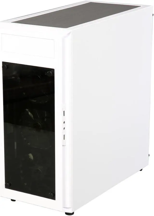 Alt view image 5 of 13 - RAIDMAX ALPHA Prime ALPHA-TTW White/Black Steel / Plastic ATX Mid Tower Computer Case