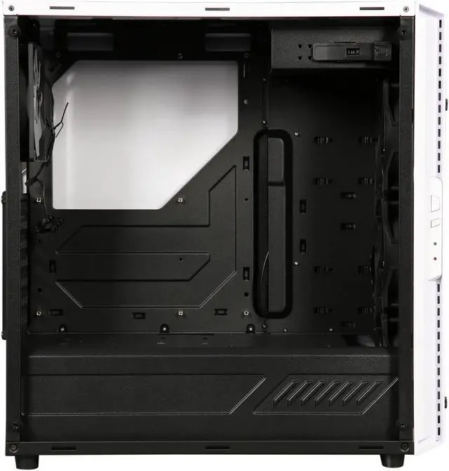 Alt view image 9 of 13 - RAIDMAX ALPHA Prime ALPHA-TTW White/Black Steel / Plastic ATX Mid Tower Computer Case