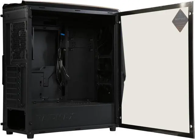 Alt view image 6 of 10 - RAIDMAX Gama A18-TB Black Steel / Plastic / Tempered Glass ATX Mid Tower Computer Case