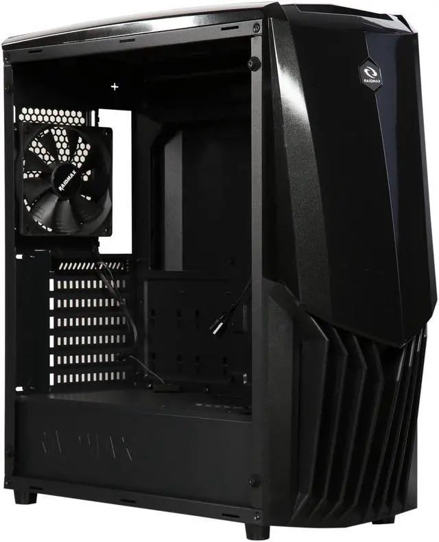 Alt view image 8 of 10 - RAIDMAX Gama A18-TB Black Steel / Plastic / Tempered Glass ATX Mid Tower Computer Case