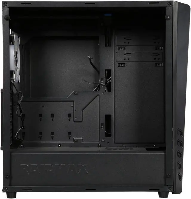 Alt view image 6 of 10 - RAIDMAX Zeta Series Zeta B04 Black Steel / Plastic / Tempered Glass ATX Mid Tower Computer Case