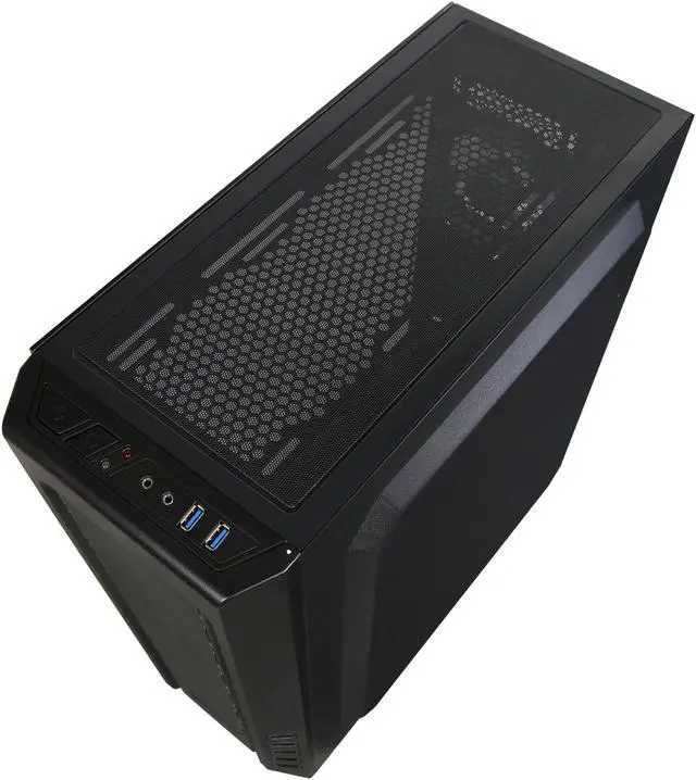 Alt view image 8 of 10 - RAIDMAX Zeta Series Zeta B04 Black Steel / Plastic / Tempered Glass ATX Mid Tower Computer Case