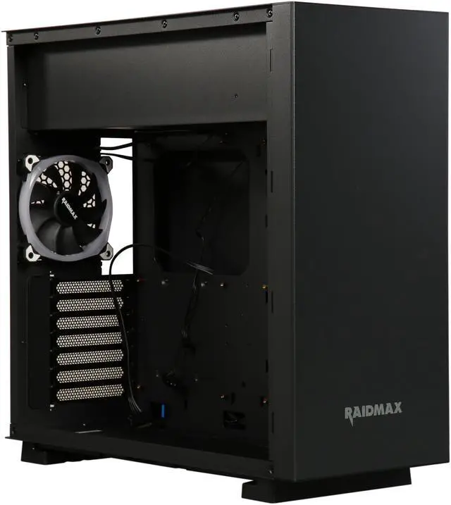 Alt view image 7 of 10 - RAIDMAX Enigma S14-TB Black Steel / Plastic ATX Mid Tower Computer Case