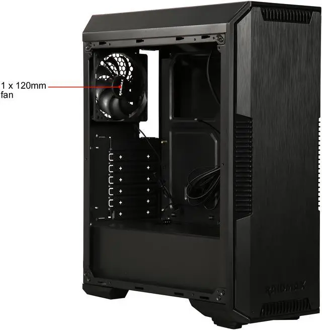 Alt view image 7 of 10 - RAIDMAX GHOST T11-WB Black Plastic / Steel / Acrylic ATX Mid Tower Computer Case