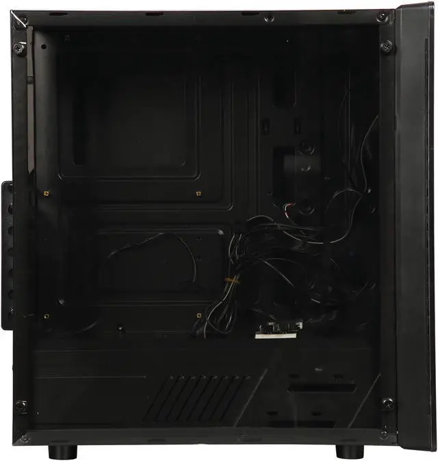 Alt view image 8 of 14 - RAIDMAX NEON RGB G21-RWB Black Plastic / Steel / Acrylic ATX Mid Tower Computer Case
