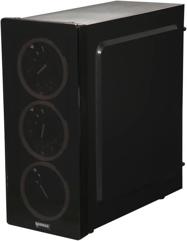 Alt view image 3 of 10 - RAIDMAX NEON LED G21-LWB Black Computer Case