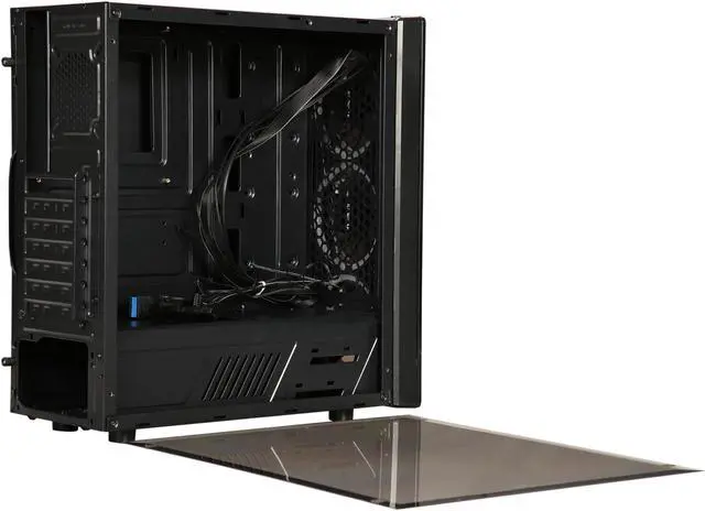 Alt view image 5 of 10 - RAIDMAX NEON LED G21-LWB Black Computer Case