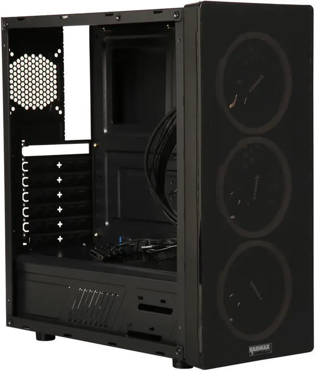 Alt view image 7 of 10 - RAIDMAX NEON LED G21-LWB Black Computer Case