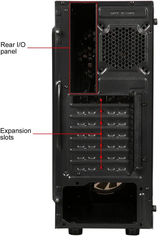 Alt view image 9 of 10 - RAIDMAX NEON LED G21-LWB Black Computer Case