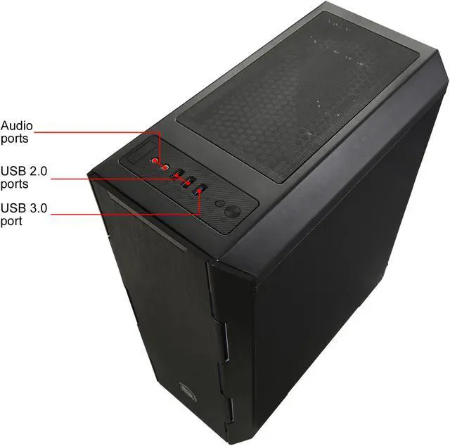 Alt view image 15 of 16 - RAIDMAX ATTILA T25-FTB Black Steel / Plastic / Tempered Glass ATX Mid Tower Computer Case