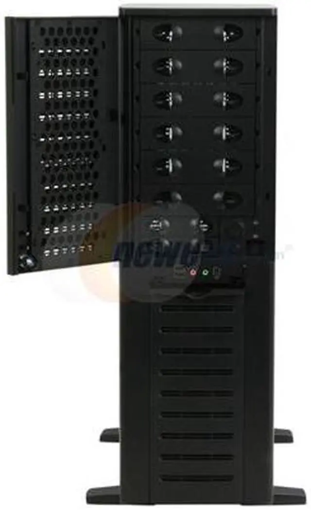 Alt view image 4 of 12 - CHIEFTEC BRAVO BA-01B-B-B Black Steel ATX Full Tower Computer Case