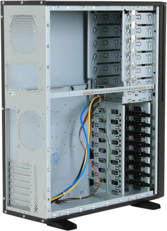 Alt view image 7 of 12 - CHIEFTEC BRAVO BA-01B-B-B Black Steel ATX Full Tower Computer Case