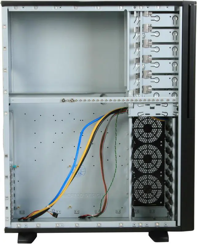 Alt view image 8 of 12 - CHIEFTEC BRAVO BA-01B-B-B Black Steel ATX Full Tower Computer Case