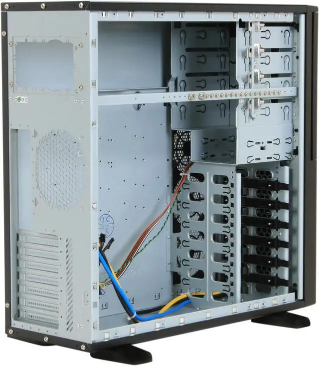 Alt view image 7 of 12 - CHIEFTEC BRAVO BX-01B-B-B-OP Black Steel ATX Mid Tower Computer Case
