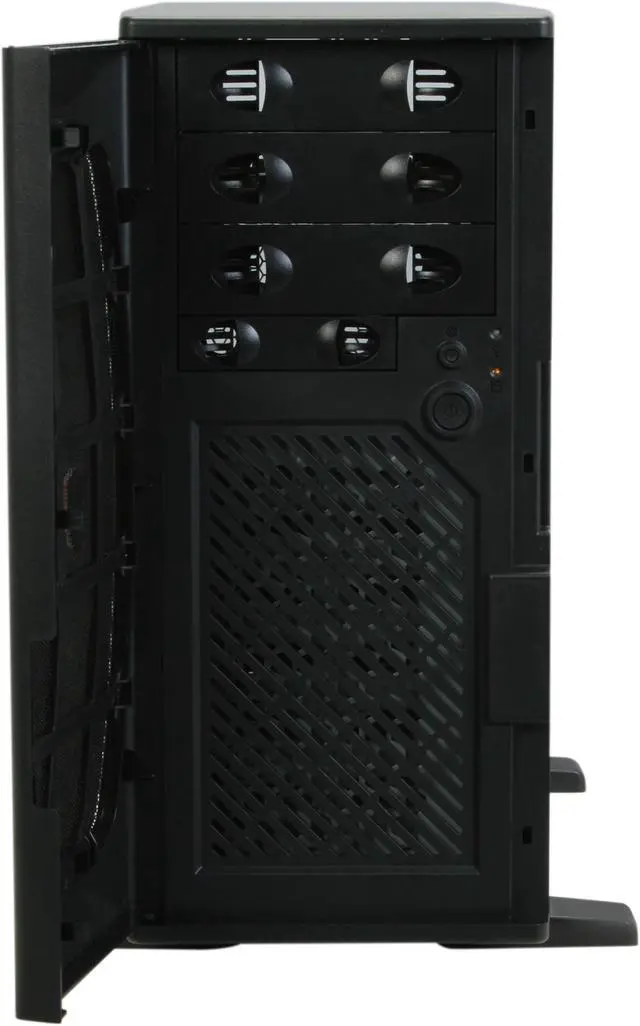 Alt view image 4 of 12 - CHIEFTEC AEGIS CH-05B-B-OP Black Steel ATX Mid Tower Computer Case