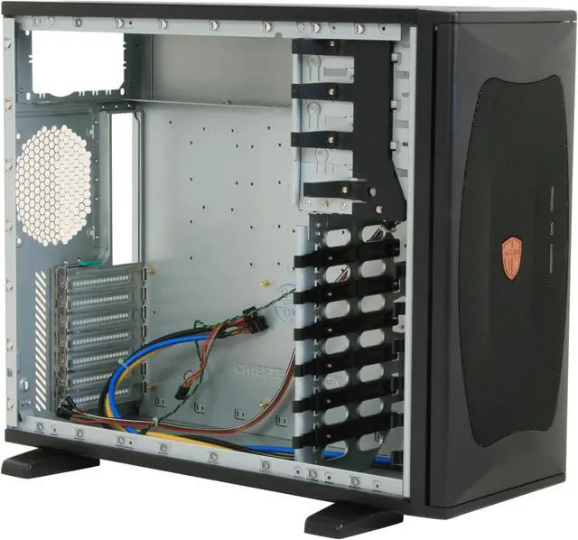 Alt view image 9 of 12 - CHIEFTEC AEGIS CH-05B-B-OP Black Steel ATX Mid Tower Computer Case