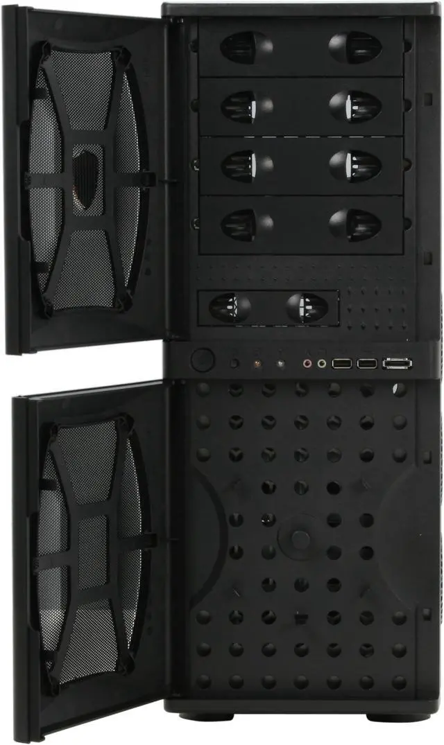 Alt view image 4 of 12 - CHIEFTEC AEGIS CX-05B-B-M-OP Black Steel ATX Mid Tower Computer Case