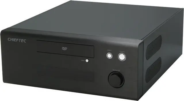 Main image of CHIEFTEC Black Aluminum HIFI HT-01B Micro ATX Media Center / HTPC Case
