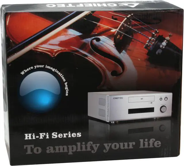 Alt view image 13 of 13 - CHIEFTEC Black Aluminum HIFI HT-01B Micro ATX Media Center / HTPC Case