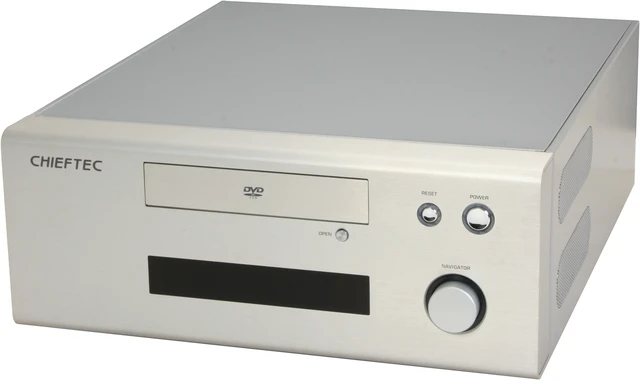 Silvertek Htpc CHIEFTEC Silver HIFI HT-01SL Micro ATX Media Center / HTPC Case ...