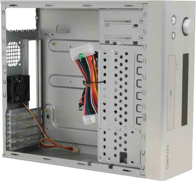 Silvertek Htpc CHIEFTEC Silver HIFI HT-01SL Micro ATX Media Center / HTPC Case ...