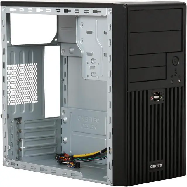 Alt view image 8 of 10 - CHIEFTEC Uni Series BD-02B-B-OP Black Micro ATX Mini Tower Computer Case