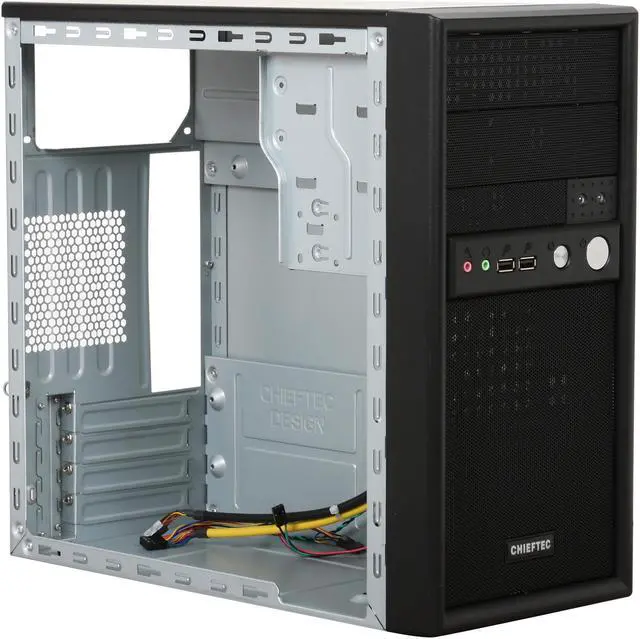 Alt view image 8 of 11 - CHIEFTEC Mesh Series CD-01B-B-OP Black Micro ATX Mini Tower Computer Case