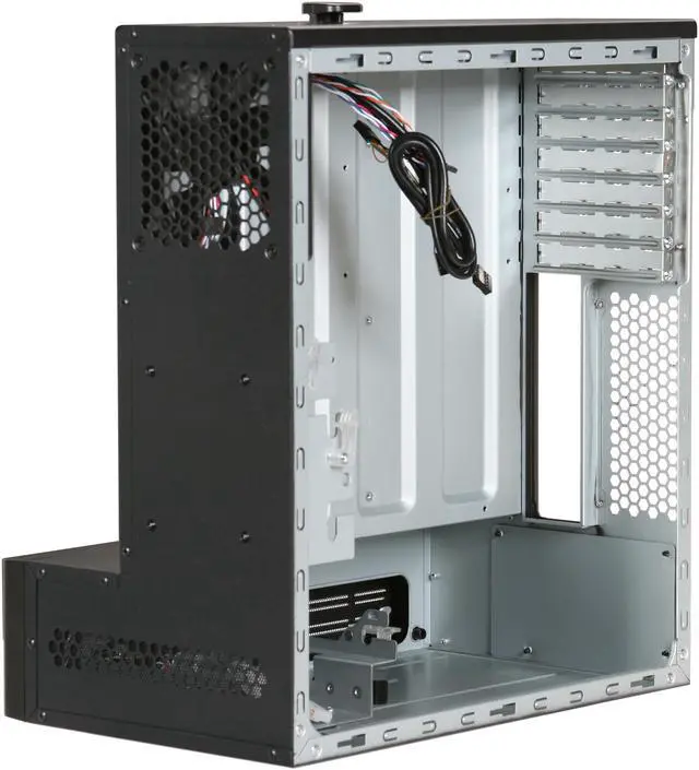 Alt view image 6 of 7 - CHIEFTEC BRAVO Series BL-01B-OP Black Computer Case