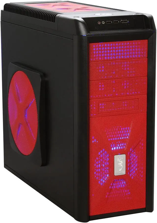 Alt view image 2 of 11 - CHIEFTEC Dragon CH07B-R-OP Red ATX Mid Tower Computer Case