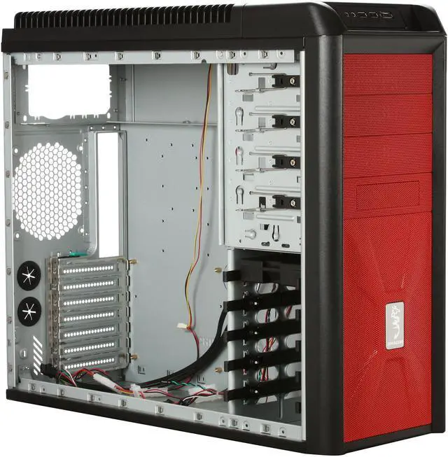 Alt view image 8 of 11 - CHIEFTEC Dragon CH07B-R-OP Red ATX Mid Tower Computer Case