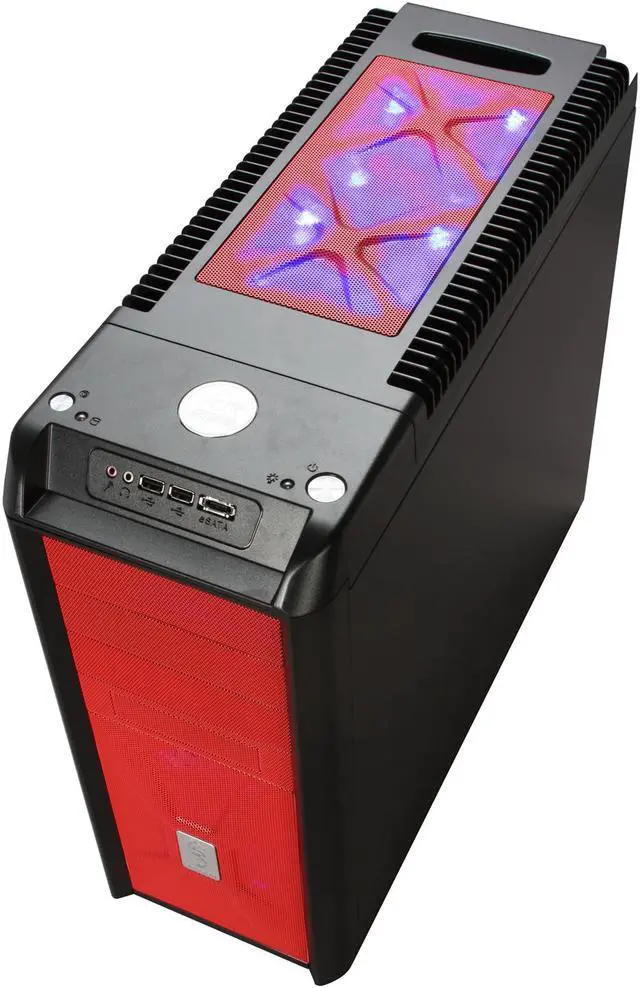 Alt view image 9 of 11 - CHIEFTEC Dragon CH07B-R-OP Red ATX Mid Tower Computer Case