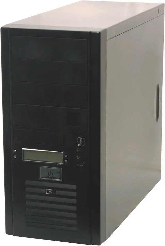 Alt view image 3 of 13 - Broadway Com Corp 82-4HL Black Steel ATX Mid Tower Computer Case 500W Power Supply