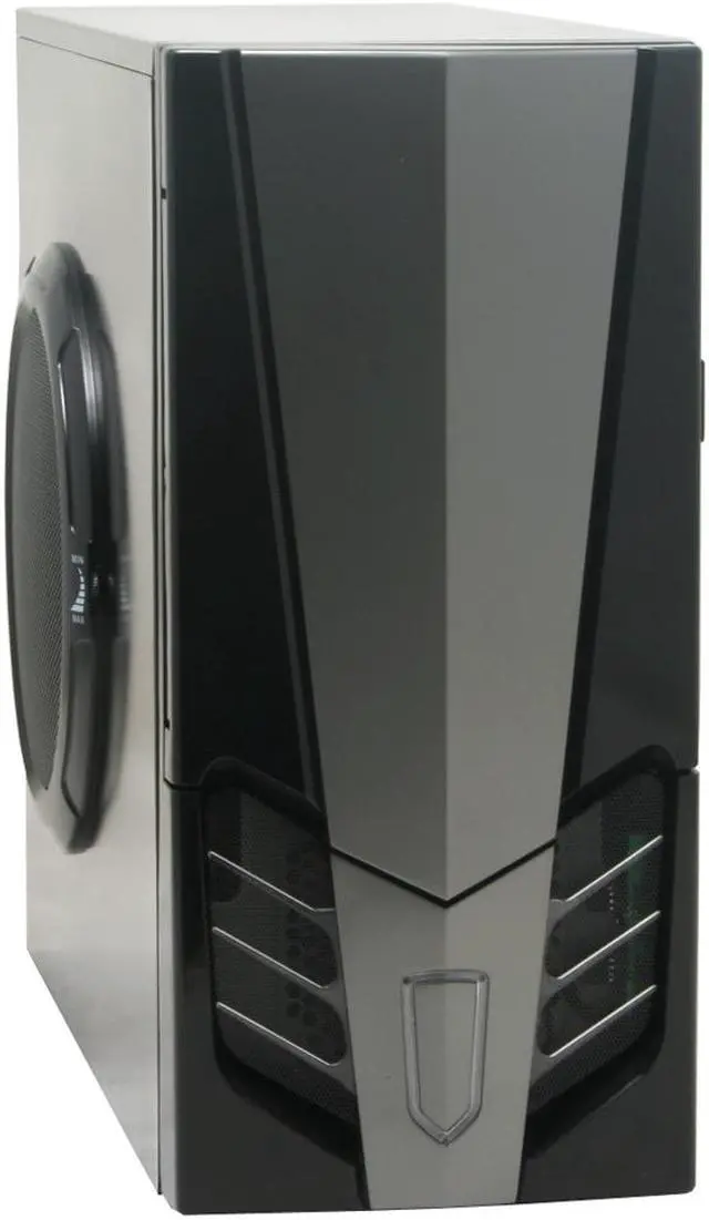 Main image of Broadway Com Corp 9257-Black Black Steel ATX Mid Tower Computer Case 600W Power Supply