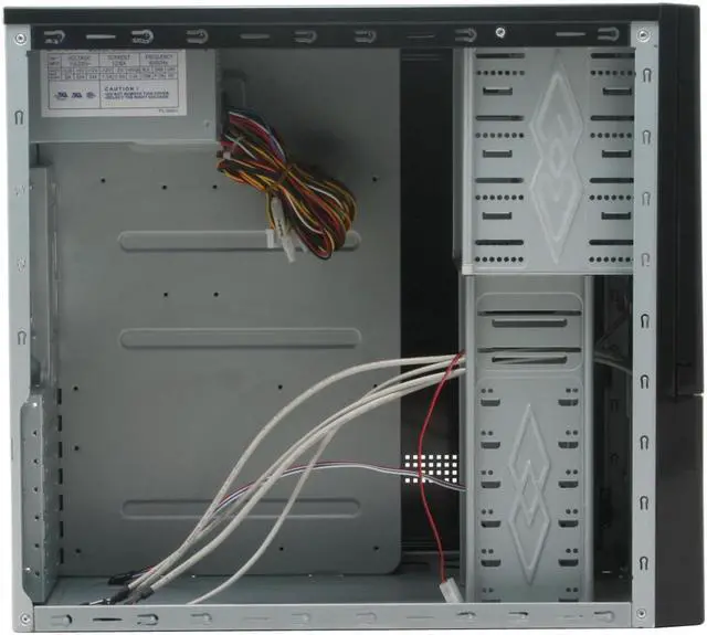 Alt view image 6 of 15 - Broadway Com Corp 9257-Black Black Steel ATX Mid Tower Computer Case 600W Power Supply