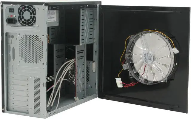 Alt view image 9 of 15 - Broadway Com Corp 9257-Black Black Steel ATX Mid Tower Computer Case 600W Power Supply