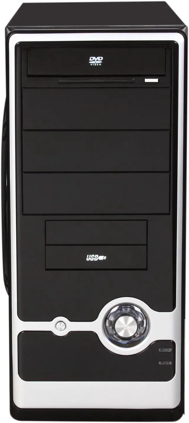 Alt view image 2 of 9 - Broadway Com Corp 939PL-BLACK Steel ATX Mid Tower Computer Case Okia ATX 550W Power Supply