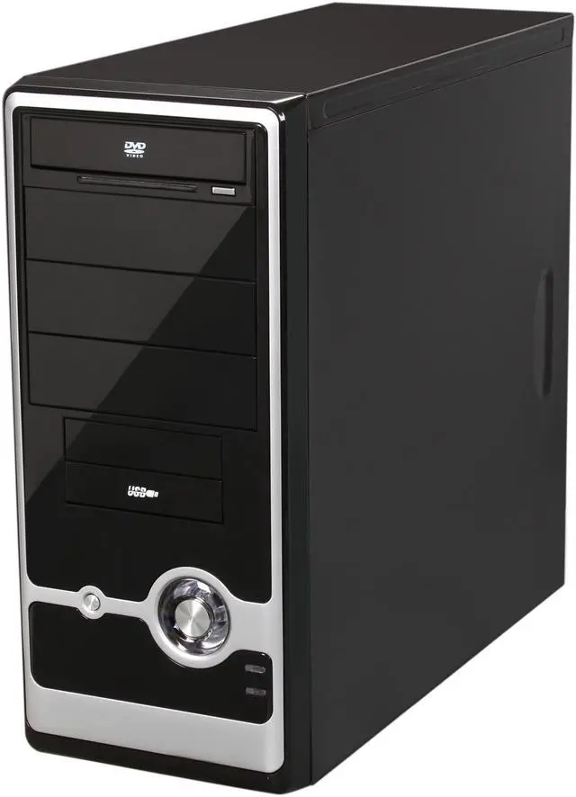 Alt view image 3 of 9 - Broadway Com Corp 939PL-BLACK Steel ATX Mid Tower Computer Case Okia ATX 550W Power Supply