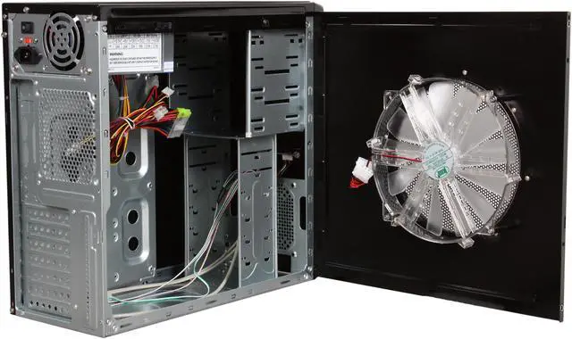 Alt view image 5 of 9 - Broadway Com Corp 939PL-BLACK Steel ATX Mid Tower Computer Case Okia ATX 550W Power Supply