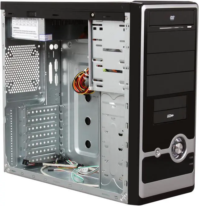 Alt view image 7 of 9 - Broadway Com Corp 939PL-BLACK Steel ATX Mid Tower Computer Case Okia ATX 550W Power Supply