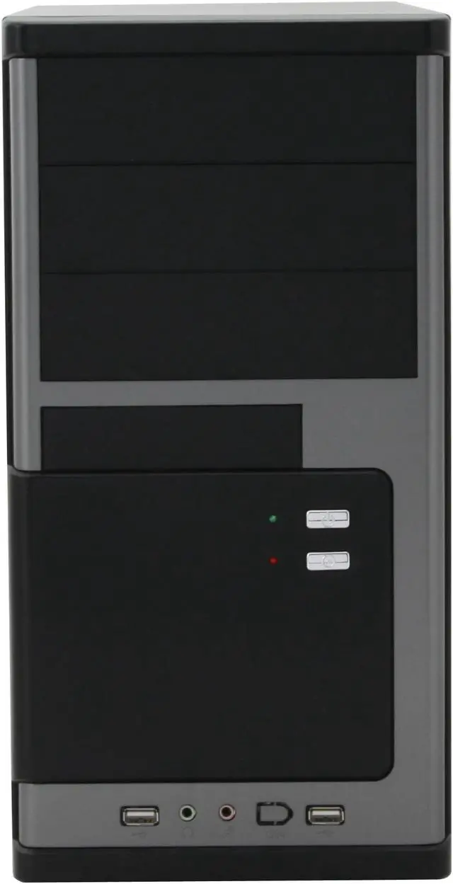 Alt view image 2 of 11 - Broadway Com Corp 937PK-BLACK Steel Computer Case Okia ATX 420W Power Supply
