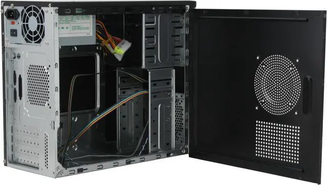 Alt view image 5 of 11 - Broadway Com Corp 937PK-BLACK Steel Computer Case Okia ATX 420W Power Supply