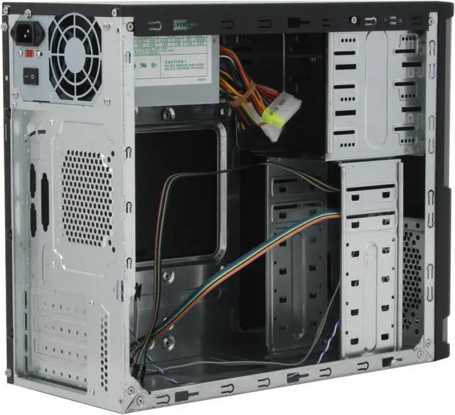 Alt view image 6 of 11 - Broadway Com Corp 937PK-BLACK Steel Computer Case Okia ATX 420W Power Supply