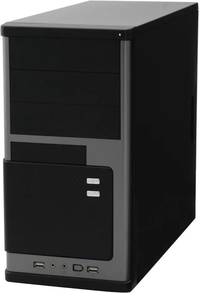 Alt view image 3 of 11 - Broadway Com Corp 937PK-BLACK Steel Computer Case Okia ATX 420W Power Supply